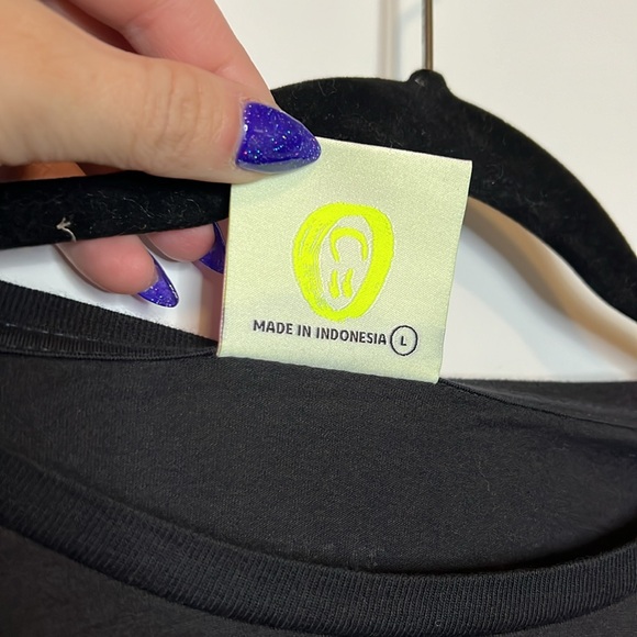 NWT One Teaspoon OT Logo Crew Neck Tee - Black Short Sleeve - Picture 5 of 7